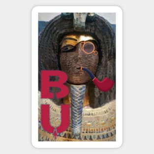 Be You Akhenaten Coffin with Pipe Sticker